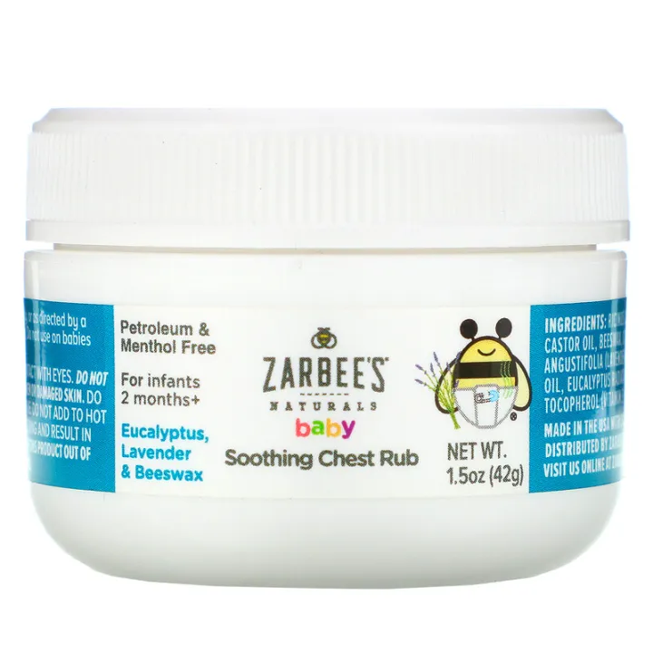 Zarbee's, Baby, Soothing Chest Rub with Eucalyptus, Lavender & Beeswax