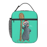 Remy From Ratatouille Christmas Insulated Lunch Bags for Women Funny Portable Thermal Cooler Bento School