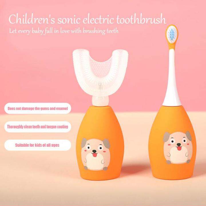 Electric toothbrushUshaped children's sonic toothbrush 360degree