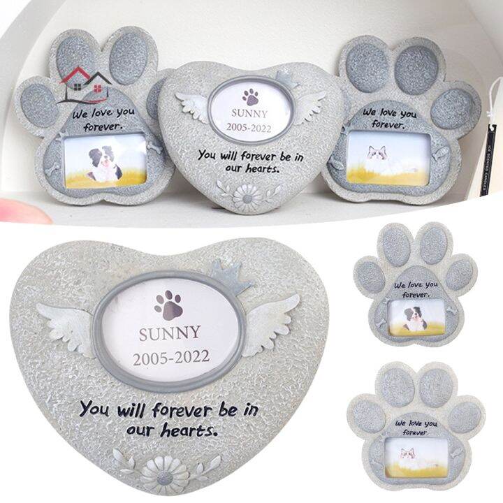 Pet Memorial Tombstone Resin Dog & Cat Monuments Innovative Pet Tribute