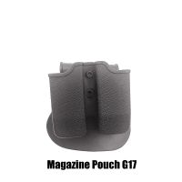 ；’；‘、。 Tactical Double Magazine Holster Universal 9Mm .40 Caliber Stack Mag Holder With 1.5-2 Inches Belt Clip And Paddle For Hunting