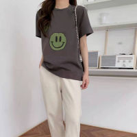 100 Cotton Summer New Comfortable Round Neck Short Sleeve Letter Printing Casual All-match T-shirt