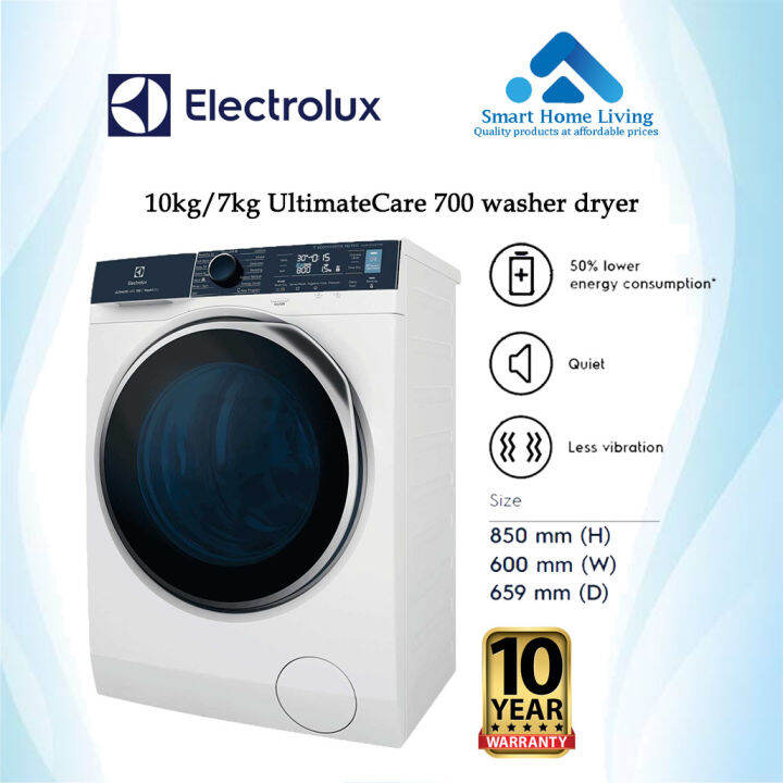 Electrolux 10kg/7kg UltimateCare 700 washer dryer EWW1042Q7WB | Lazada