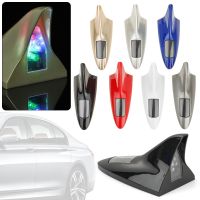 1PC Car Shark Fin Antenna with Anti collision Light Solar Powered Anti Rear End Lights Solar Powered LED Car Roof Warning Lamp