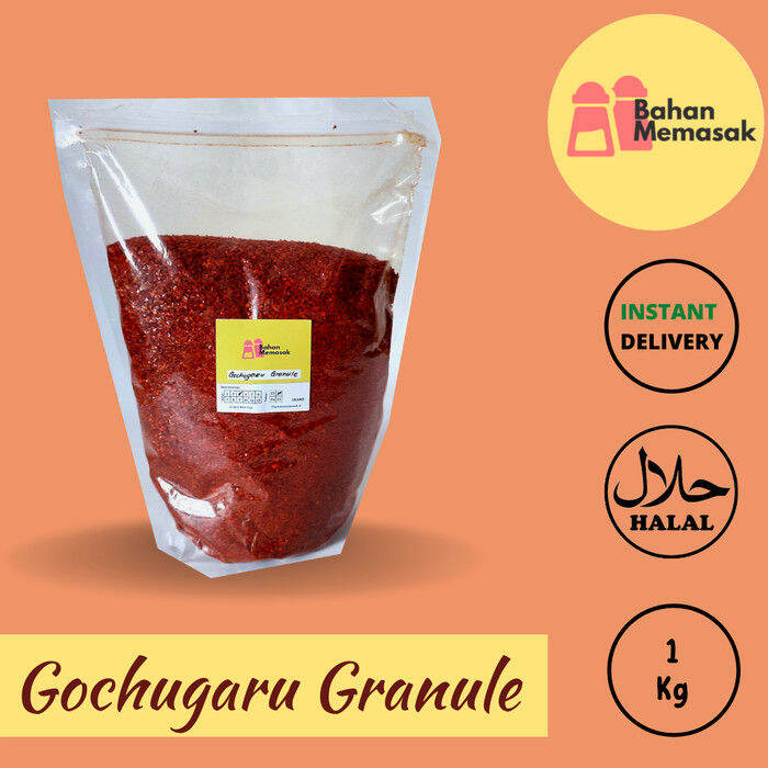 Cabe Bubuk Kasar Korea Gochugaru Granule Murni Asli Untuk Kimchi Kg