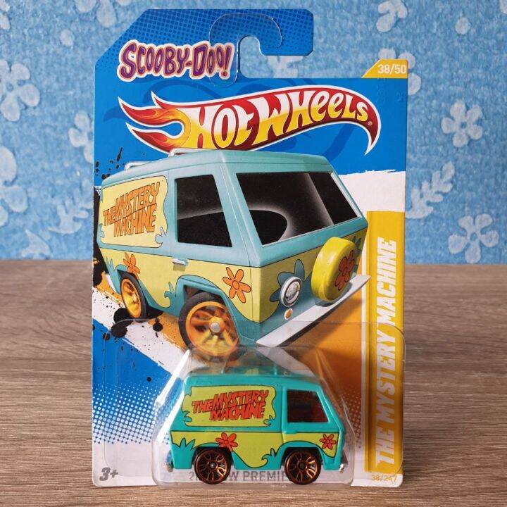 โมเดลรถเหล็ก-hot-wheels-scooby-doo-the-mystery-machine-38-247-green-สีเขียว-38-50-2012-hw-premiere-รถสะสม