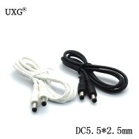 【hot】✓  5.5 x 2.5mm 1M with Extension Extend Wire Cable black Cord Male To or Car Charger