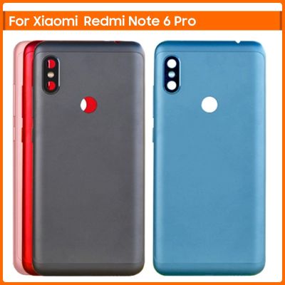Note 6 Pro Back Battery Housing For Xiaomi Redmi Note 6 Pro Battery Cover Back Door Rear Housing Case Metal Replacement Parts