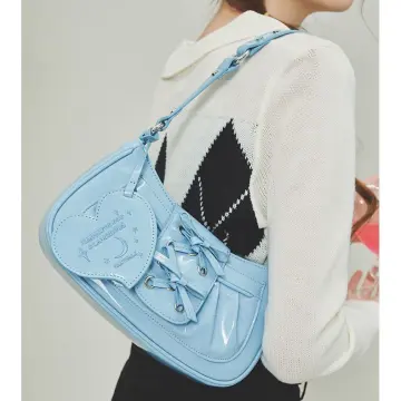 SeaGloca Soft Korean Leather Women's Armpit Cloud Fold Magic Stick Shoulder  Messenger Hobo Bag