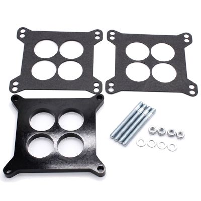 1/2 Inch Ported Phenolic Carburetor Spacer Spare Parts Accessories 4Bbl for Chevy Ford Sbc Bbc Bb