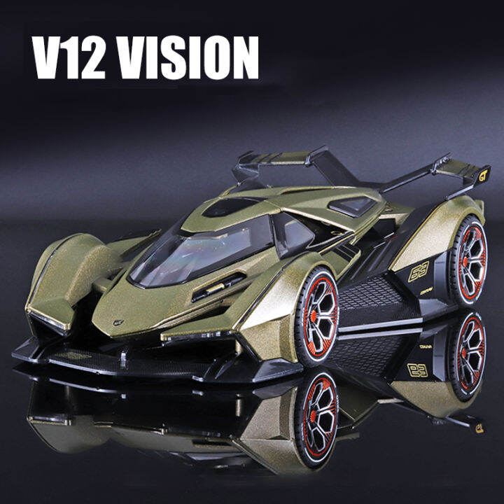 1-22-vision-gran-turismo-v12-gt-ล้อแม็ก-d-iecasts-และของเล่นยานพาหนะโลหะรถของเล่นรุ่นเสียงและแสงคอลเลกชันเด็กของเล่น