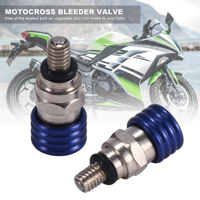 Motocross M5X0.8Cm Fork Air Bleeder Relief Valve for Honda Kawasaki Yamaha Suzuki YZ85 YZ125 YZ250 YZ450F 250RX