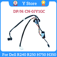 Y Store สำหรับ R240 R250 H750 H350เวิร์กสเตชันพาวเวอร์ซัพพลายเคเบิ้ล0JY1GC เย็น2 Backplane SAS อาร์เรย์การ์ดสายเคเบิลขนาดใหญ่