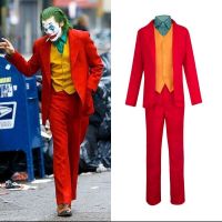 【YP】 Clown Joker Fleck Costumes Anime Figure Role Playing Clothing Uniform Wig