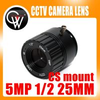 【Big savings】 HD 25มม. เลนส์ด้วยตนเอง1/2 Iris Mount กล้องวงจรปิดเลนส์สำหรับกล้อง HD กล้อง Ip