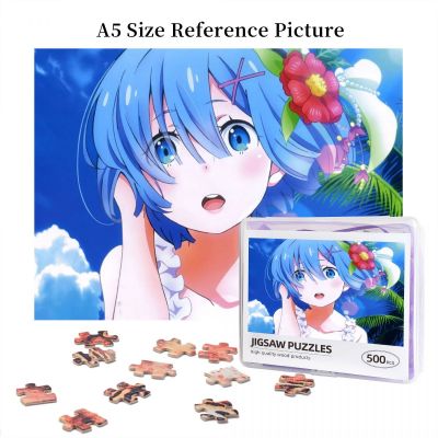 Re Life In A Different World From Zero Rem (3) Wooden Jigsaw Puzzle 500 Pieces Educational Toy Painting Art Decor Decompression toys 500pcs