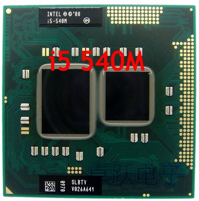 Original in CPU laptop i5-540M cpu 3M Cache 2.53 GHz to 3.066 GHz i5 540M PGA988 processor Compatible HM57 HM55 QM57