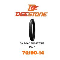 Deestone ยางนอกมอเตอร์ไซค์ 70/90-14 D977