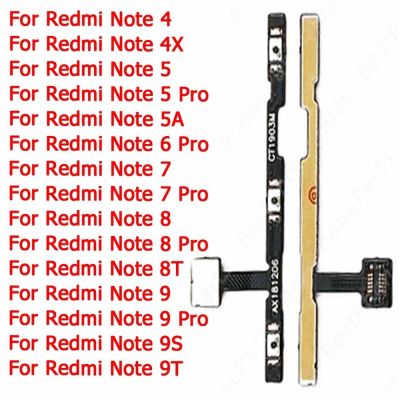 สวิตช์ปรับปุ่มเปิดปิดเสียงสำหรับ Redmi Note 4 4X 5 5A 6 7 8 8 8T 9 Pro 9S S ปิดเสียงสายซ่อมแซมแบบยืดหยุ่นด้านข้าง