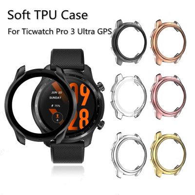 Soft TPU Case For Ticwatch Pro 3 Ultra GPS Protective Coverr For Ticwatch Pro 3 Lite Accessories Protector Frame Shell Cases Cases