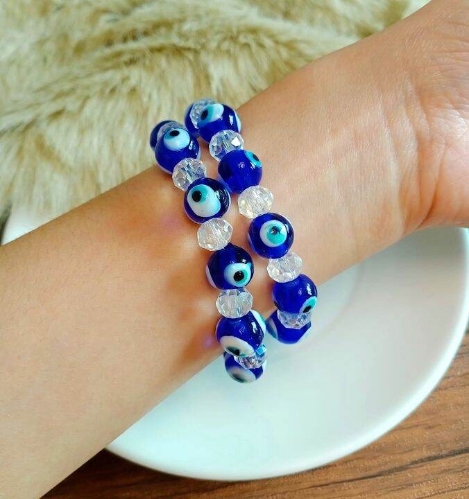 Evil Eye Kontra Ingit Bracelet with Clear Crystal Stones | Lazada PH