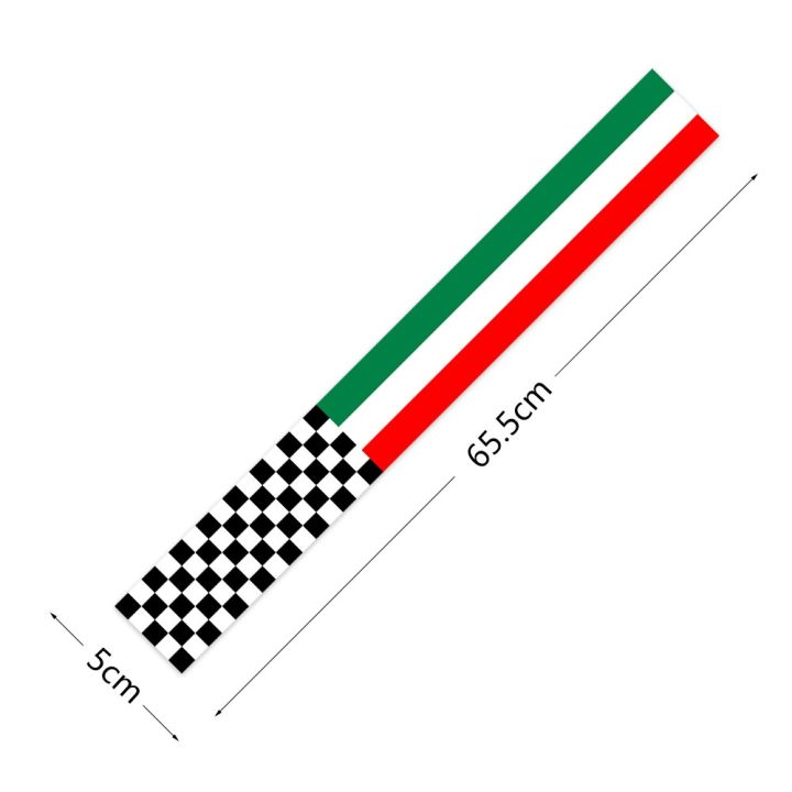 Stiker Garis Motocross Bendera Italia Reflektif Stiker Tangki Motor ...