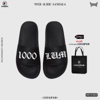 9FEB AX045 1000LUM CLUB slide sandals แถมฟรี TOTE BAG NINEFEB