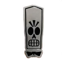 High Quality Copper Gothic Punk Style Lover Enamel Brooch Lapel Backpack Hat Badge Skeleton Rock Band Horror Movie Fan Gifts pin