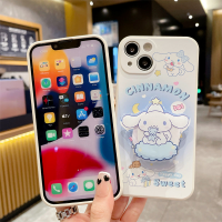 เคสไอโฟน15 14 Plus 11 12 13 Pro XR XS Max 6 6SP 7 8 Plus X XR Max น่ารัก Sanrio Kuromi Cinnamoroll กรณีพร้อมขาตั้งโทรศัพท์