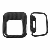 Car Carbon Fiber ABS Interior Head Reading Light Lamp Frame Cover Trim Fit for Mitsubishi Xpander 2022 2023