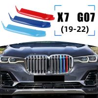 สำหรับ BMW X7 Series G07 2019-2022รถ3D M จัดแต่งทรงผมกระจังหน้าตัดกันชนปกแถบสติกเกอร์อุปกรณ์ภายนอกตกแต่ง