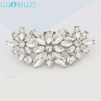 [GUOMUZI] 1PC ผู้หญิงคลิปรองเท้าเงา rhinestone ตกแต่งคลิปผู้หญิงรองเท้า Charm BUCKLE