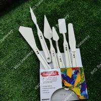 เกรียงพลาสติกอย่างดี 6 ชิ้น มังโย MUNGYO (PLASTIC PAINTING KNIFE 6 PCS) 1 ชุด พร้อมส่ง