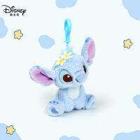 (ร้อน) 10เซนติเมตรใหม่ของแท้ดิสนีย์อะนิเมะตะเข็บตุ๊กตายัดไส้ Kawaii ของเล่นสีฟ้าสีม่วงคู่สไตล์พวงกุญแจจี้ตุ๊กตาเด็กของขวัญวันเกิด