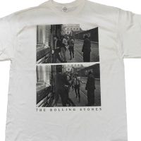 เสื้อยืดวง The- Rolling-Stones รูปขาวดำ หลังเวที หายาก ลิขสิทธิ์แท้