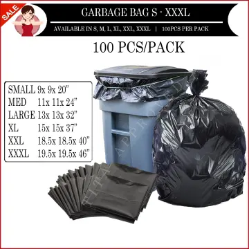  Trash Bag Drawstring Garbage Bags - 40 Count, 17.7 x 19.7