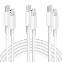 [รับรองโดย Apple MFi] ที่ชาร์จเร็ว iPhone 3แพ็คสายชาร์จ USB C เป็น Lightning,สายไฟสำหรับ iPhone 13/13 Pro/ 13 Pro Max/ 12/12 Mini/12 Pro/ 11/11 Pro/xs Max/xr/x/airpods Pro และอื่นๆ