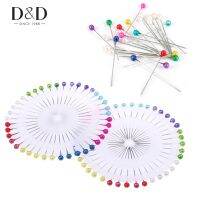 D D 200pcs/pack Round Pearl Headed Pins Quilting Pins Localization Needle Weddings Corsage Sewing Pins Crafts Accessory