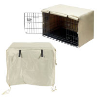 Dog Crate Cover 4 Seasons Universal Pet Kennel Cover ลดความวิตกกังวล ผ้า Oxford กันฝุ่นพร้อมถุงเก็บอุปกรณ์สำหรับสัตว์เลี้ยง