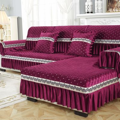 【jw】✁❅☂  europeu tecido sofá almofada quatro temporada geral não deslizamento simples moderna sala de estar do agregado familiar capa decorar