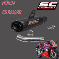 ท่อ sc project s1 honda cbr250rr สลิปออน ตรงรุ่น เสียงลั่นดุ ไม่แตกในรอบสูง อุปกรณ์ครบชุด รับประกัน1ปี สีดำ