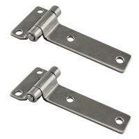 High Polished Solid Forged Stainless steel T Type Container Hinges for wooden cases Door Hinge marine boat accessories 2pcs