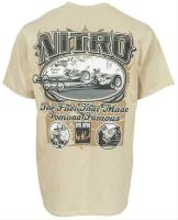 Pro Drastar Pamona Famous Nitro Tan Authentic T Shirt Racing Hot Rod Nostalgia Gildan