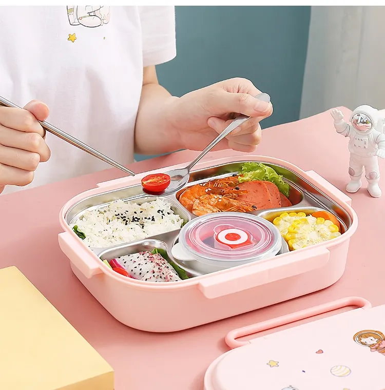 550ML HelloKitty Microwave Lunch Box Dinnerware Food Storage Container  Children Kids School Office Portable Bento Box Lunch Bag - AliExpress