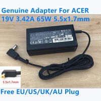 รับประกันสองปีของแท้19โวลต์3.42A 65วัตต์5.5X1.7มิลลิเมตร PA 1650 86 ADP 65VH F AC Adapter สำหรับ ACER ASPIRE Travelmate 5742กรัม4750 TM4750แล็ปท็อปชาร์จ