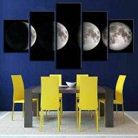 Ultra Modern Art Moon Cycle Lunar Eclipse ผ้าใบพิมพ์ภาพวาด Wall Art Decor HD พิมพ์โปสเตอร์ไม่มีกรอบตกแต่งห้อง Home Decor