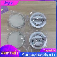 JIUC 4Pcs 60MMรถนิสสันดุมล้อรถล้อศูนย์Caps