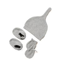 0-6M Newborn Baby Hat With Gloves Cotton Bonnet Baby Beanie For Girls Spring Soft Infant Cap Boy Toddler Accessories Gift