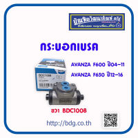 TOYOTA กระบอกเบรค โตโยต้า AVANZA F600 ปี 04-11,AVANZA F650 ปี 12-16 ข้างขวา BDC1008 BENDIX 1ลูก