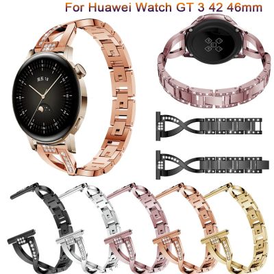 [ร้อน] สายนาฬิกาสำหรับนาฬิกา Huawei GT 3 GT3 46มม. 42มม. สแตนเลส GT2สายเหล็กหรู46มม. 42มม. สายนาฬิกาโลหะ Aolly สร้อยข้อมือ GT 2 GT2 Pro